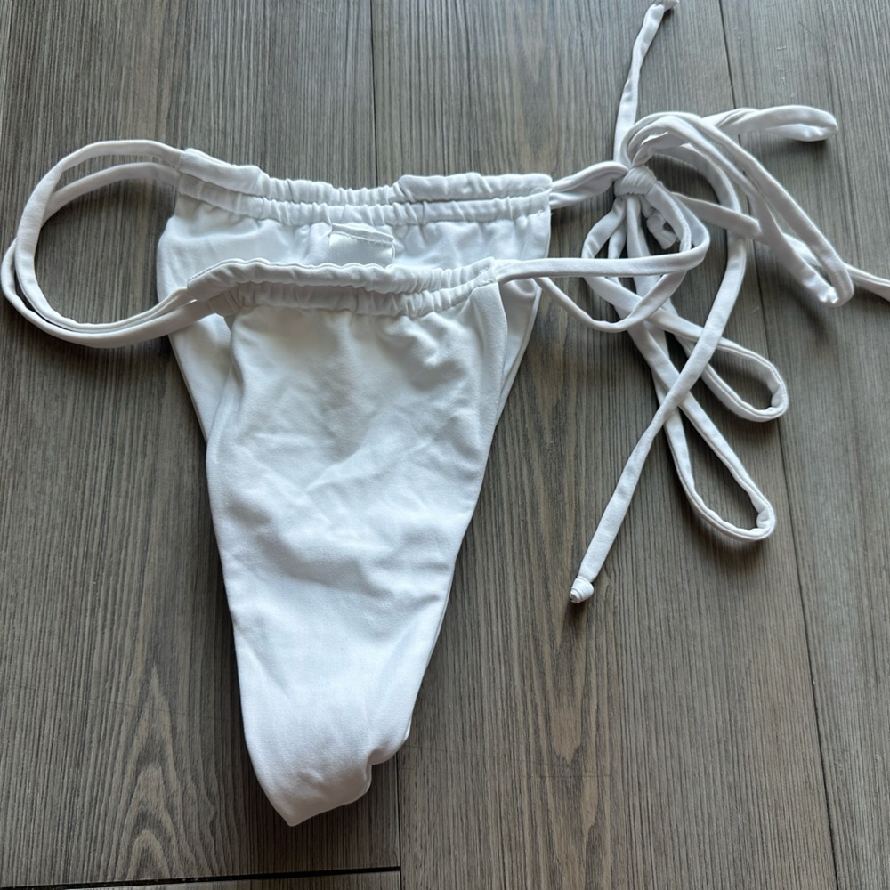White Bikini Bottom Farago The Label S